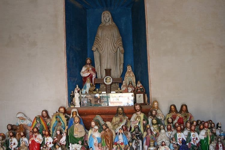 San Xavier Mission Jesus Statue in Church, Tucson AZ